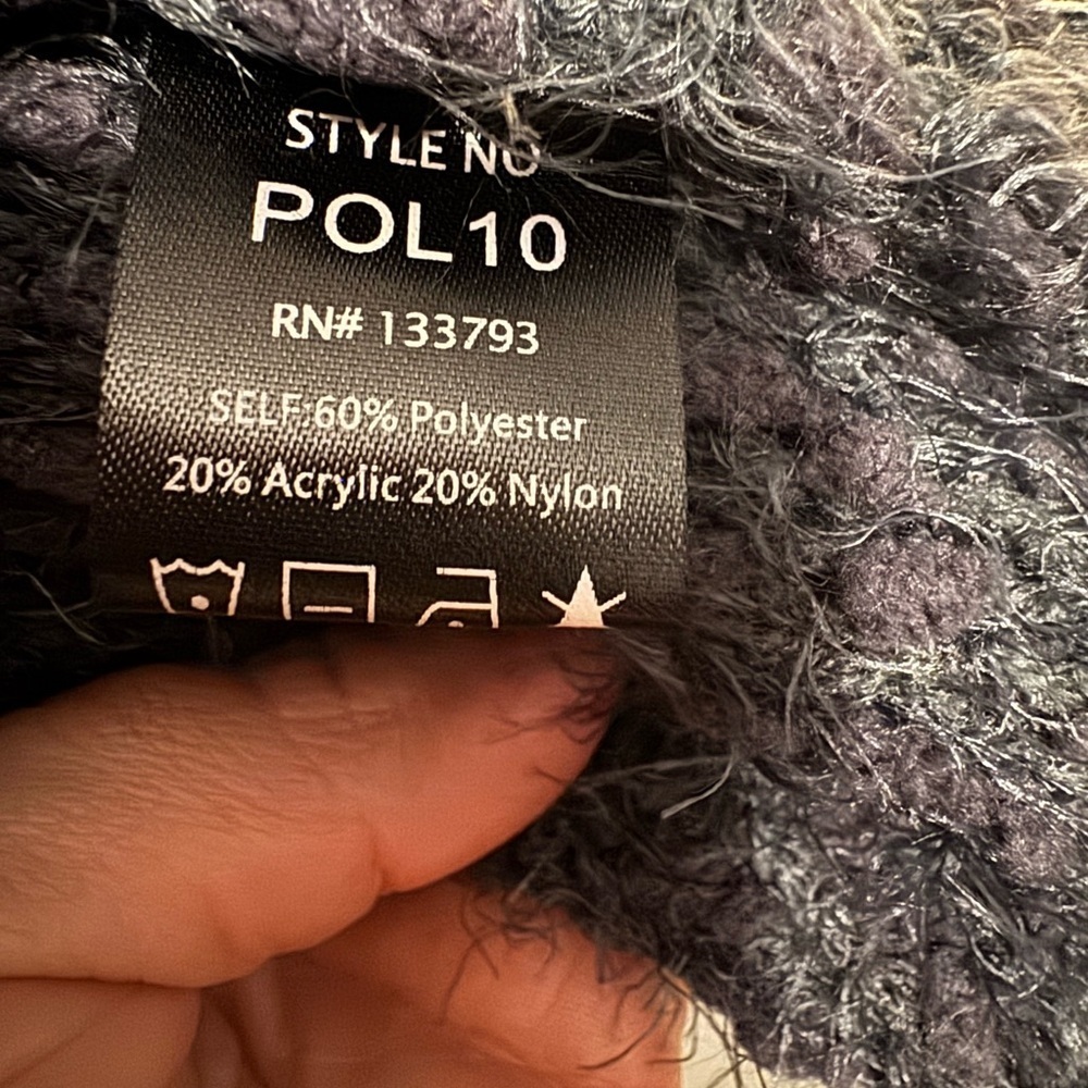 Anthropologie POL Women's Charcoal Button-Up Cardigan - Picture 3 of 4
